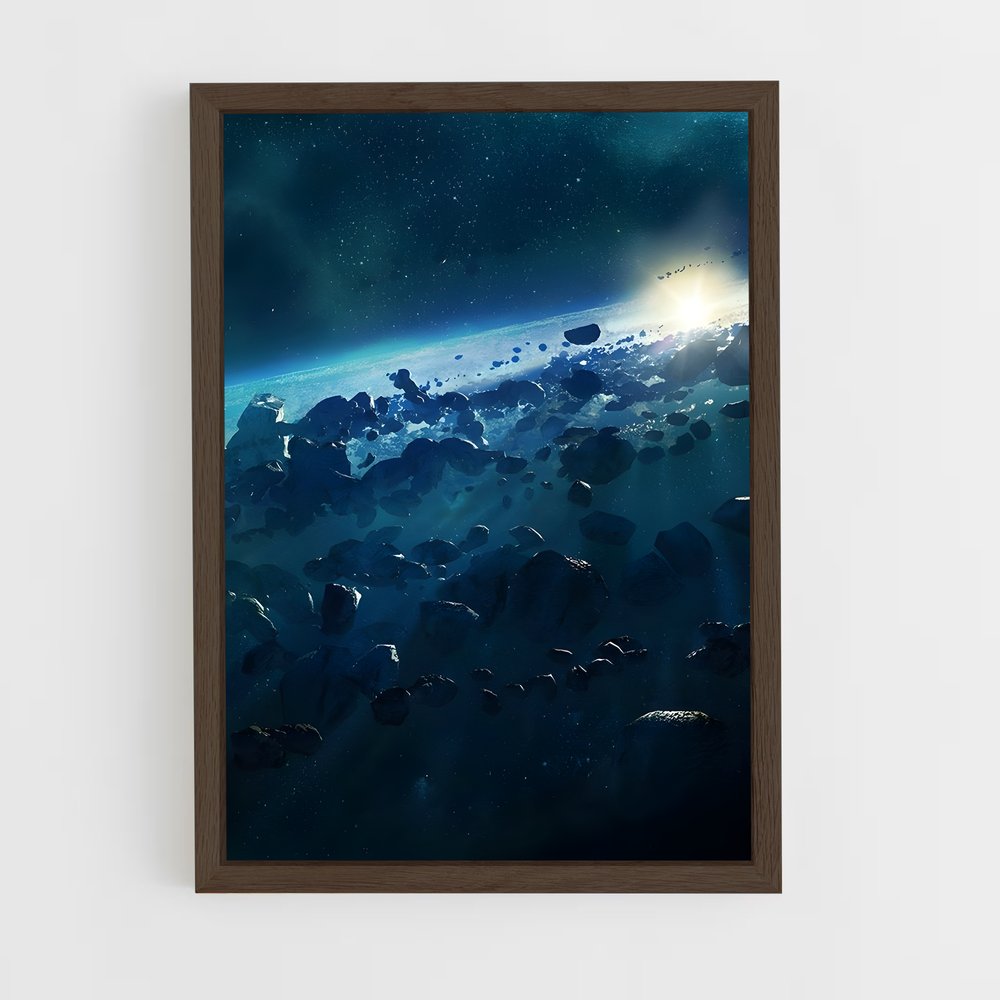 Poster Ceinture d'Astéroïdes – affiche Système solaire (vue 5)
